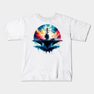 Aircraft carrier Kids T-Shirt